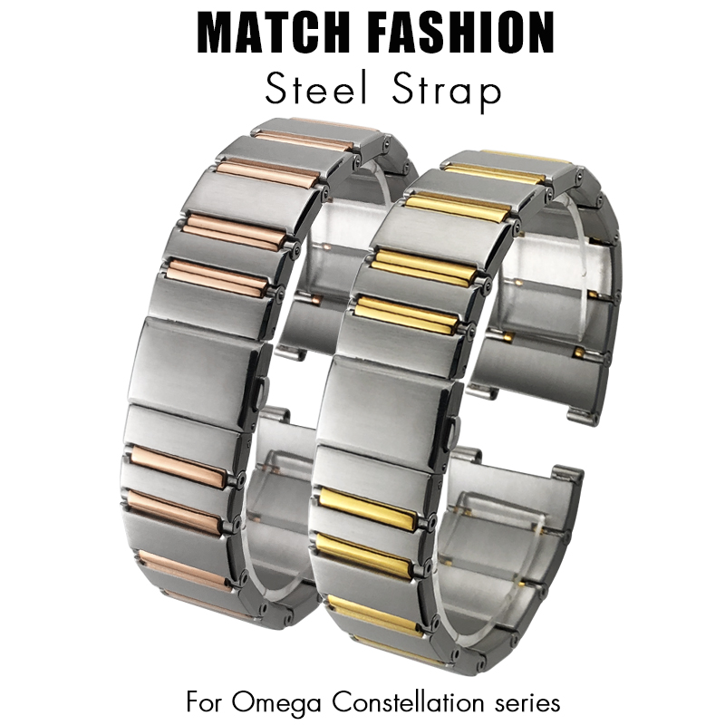 Omega Watch Constellation - حزام ساعة من الفولاذ المقاوم للصدأ