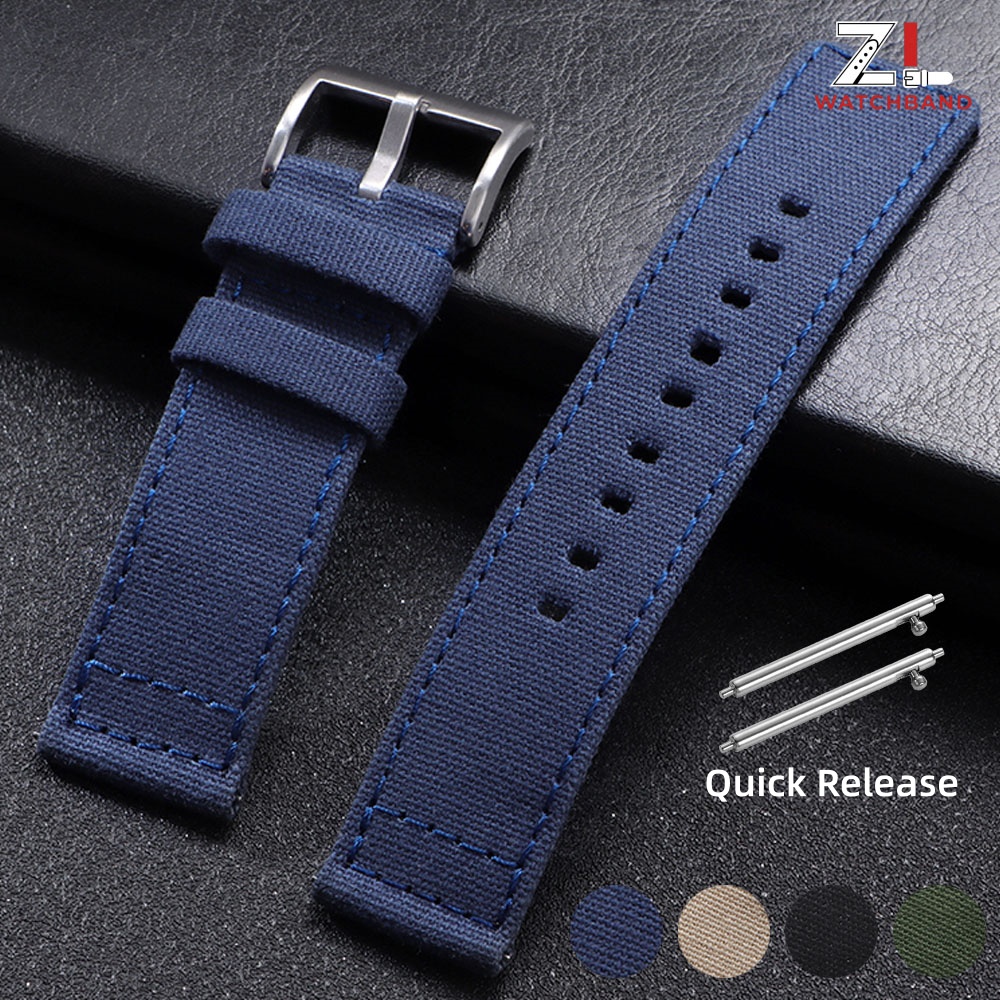 Canvas Strap Watch - حزام ساعة من النايلون 20 مم