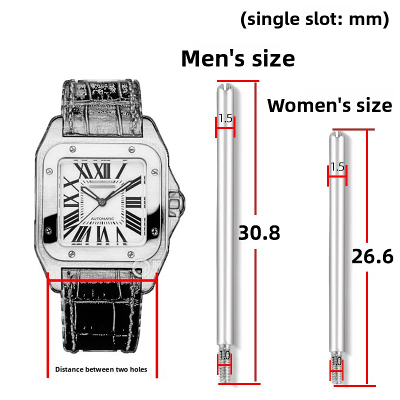 Cartier Watch Santos - ل كارتييه سانتوس 100 حزام ساعة