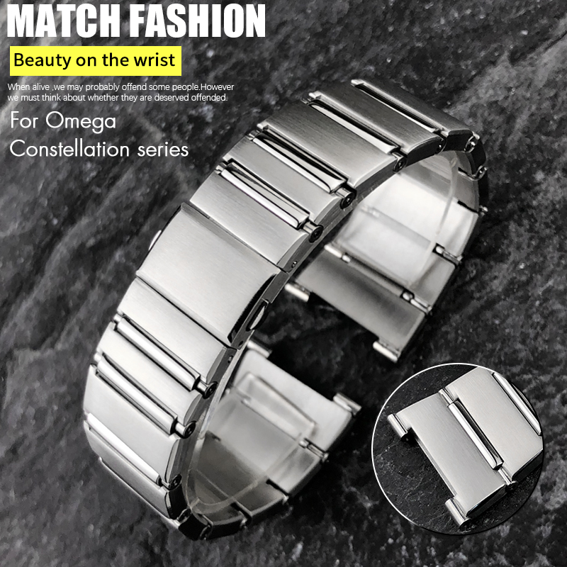Omega Watch Constellation - حزام ساعة من الفولاذ المقاوم للصدأ