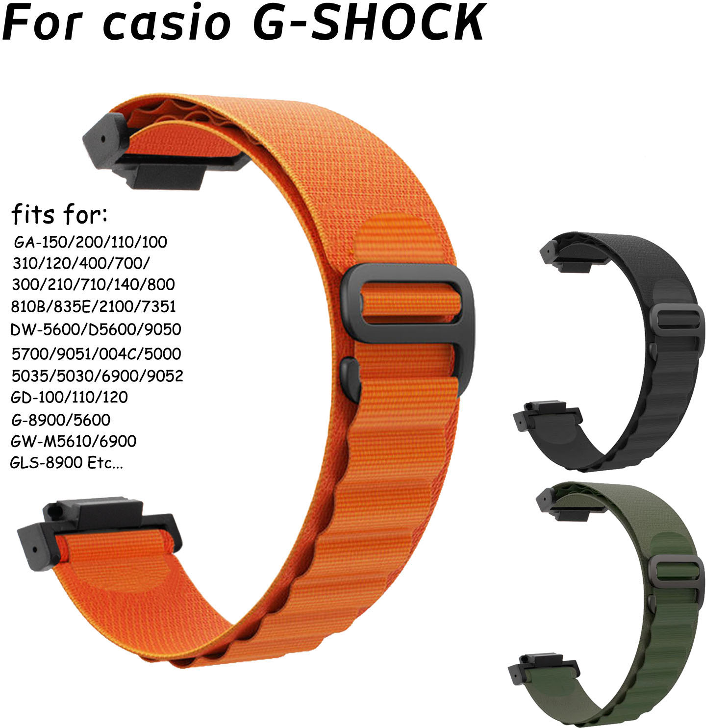 Casio Watch G-Shock Ga-2100 - 16 مللي متر حزام الساعات ل