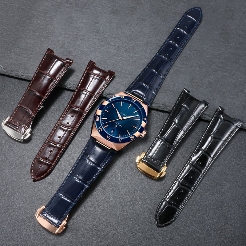 Omega Watch Constellation - سوار ساعة من الجلد الأصلي لكوكبة