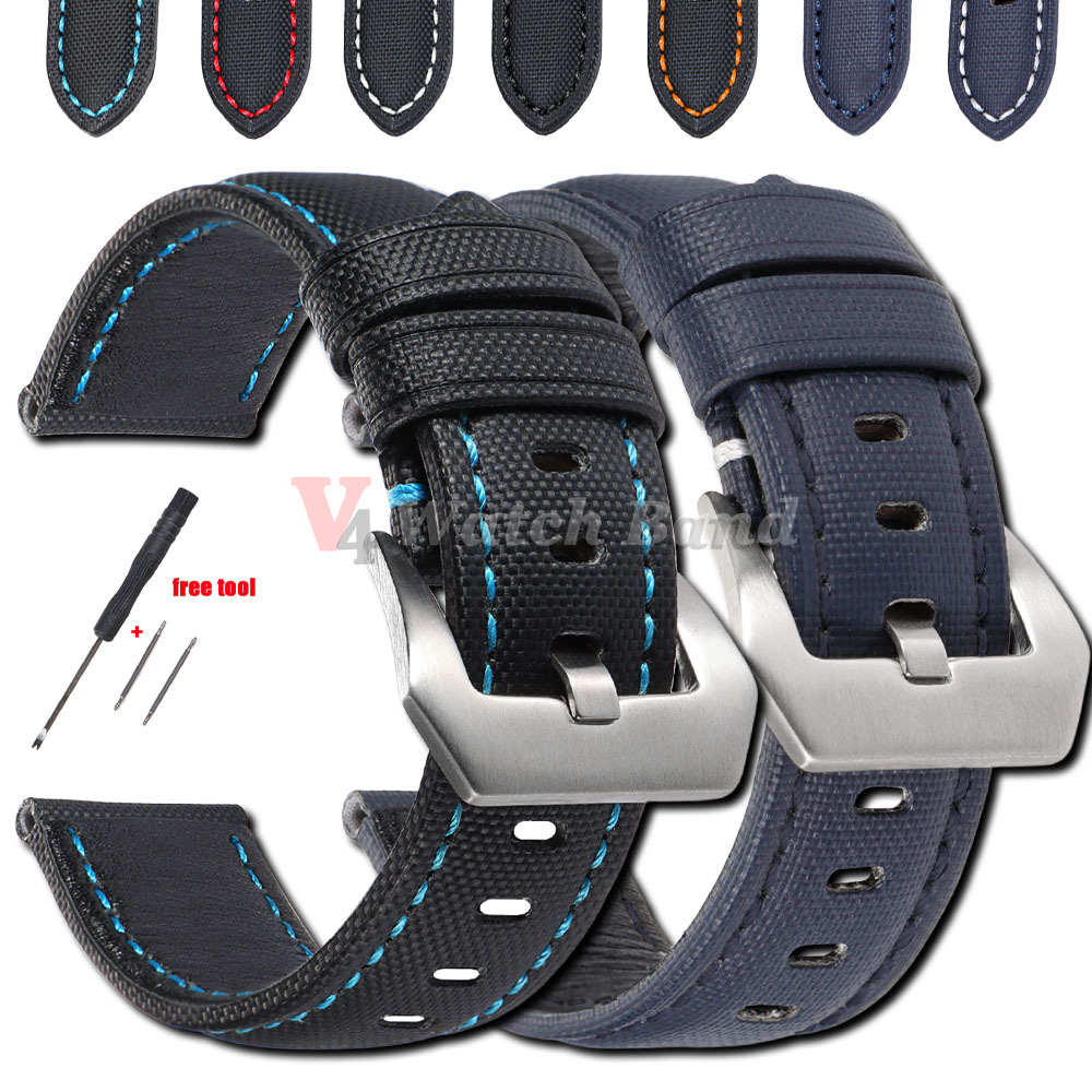 Canvas Strap Watch - Sailcloth حزام ساعة نيلون 20 مللي