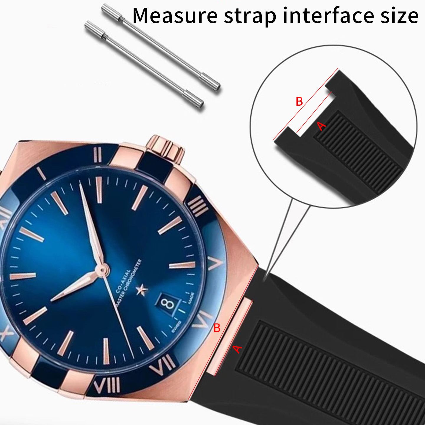 حزام ساعة مطاطي من السيليكون م - مراجعة Omega Watch Constellation وسعره