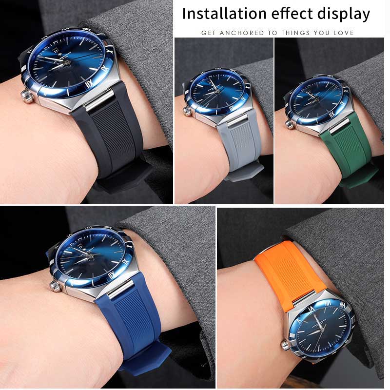 حزام ساعة مطاطي من السيليكون م - مراجعة Omega Watch Constellation وسعره