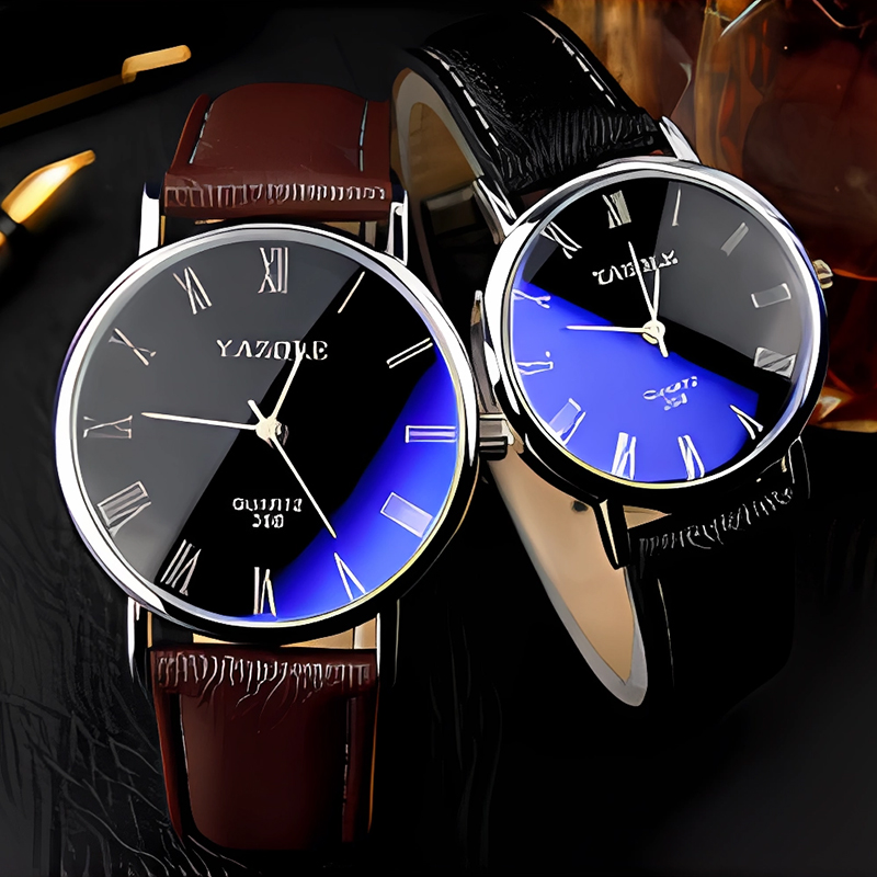 ساعات يازول الكوارتز البسيطة ل - مراجعة Leather Watch Band Men وسعره