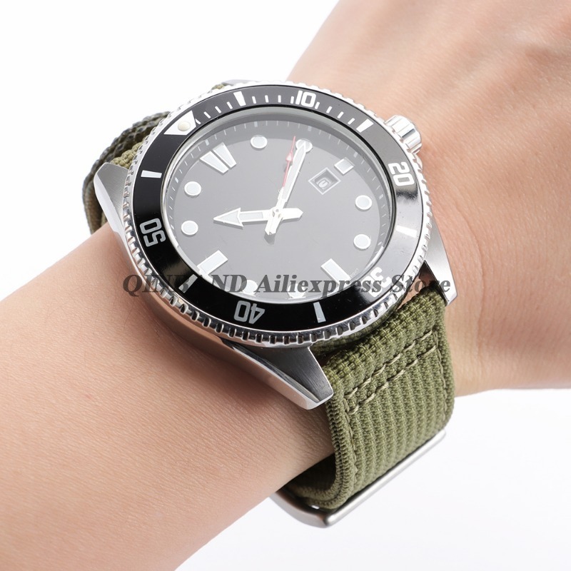 حزام ساعة سريع الفك مقاس 20 مم - مراجعة Canvas Strap Watch وسعره