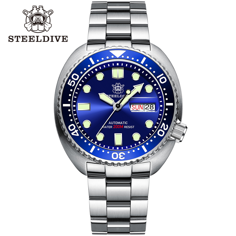 ساعة STEELDIVE ماركة SD1972 45 - مراجعة Seiko Watch Prospex وسعره