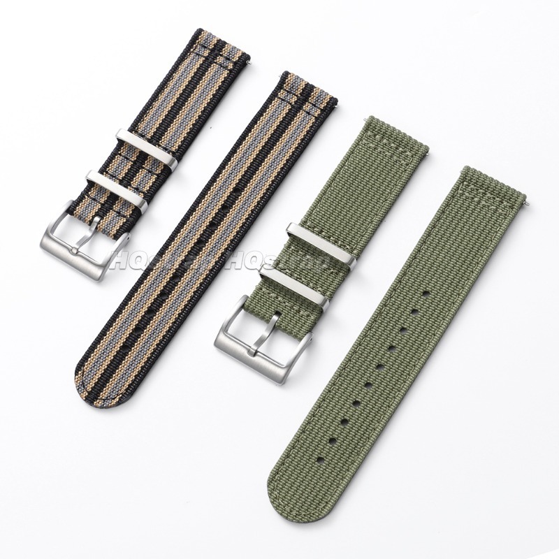 حزام ساعة منسوج من النايلون 20 - مراجعة Canvas Strap Watch وسعره