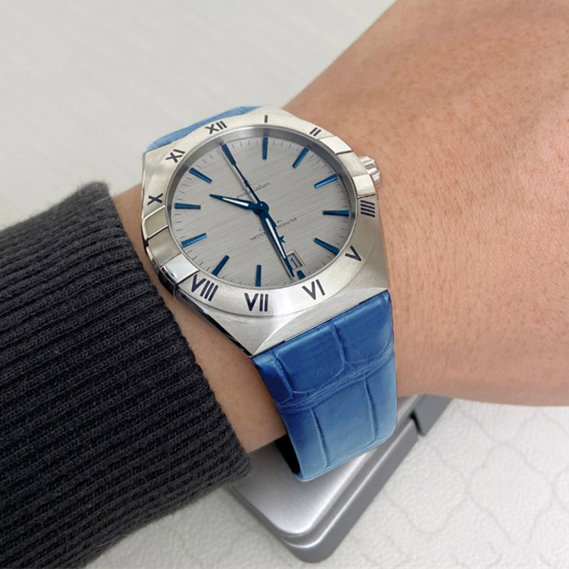 مقاوم للماء حزام ساعة زرقاء لل - مراجعة Omega Watch Constellation وسعره