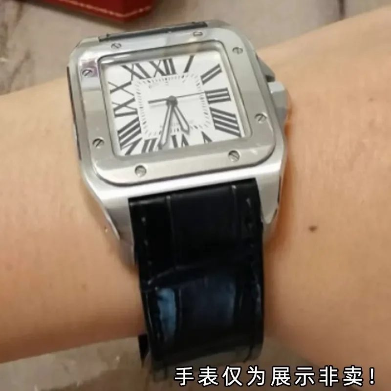 20 مللي متر 23 مللي متر حزام س - مراجعة Cartier Watch Santos وسعره