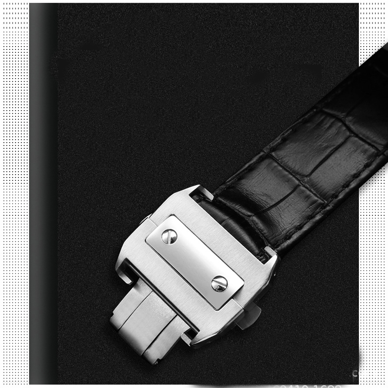 جلد طبيعي حزام ساعة عالي الجود - مراجعة Cartier Watch Santos وسعره