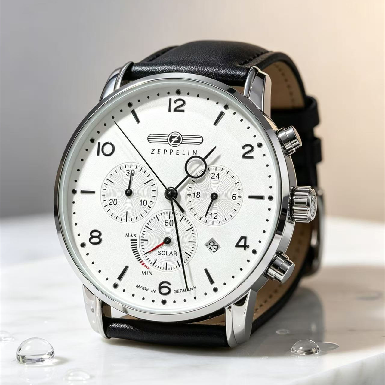 ساعة زيبيلين إيرشيب أوتوماتيكي - مراجعة Leather Watch Band Men وسعره