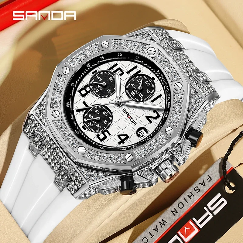 ساعة كوارتز رجالية SANDA 7026  - مراجعة Rubber Strap Diver وسعره