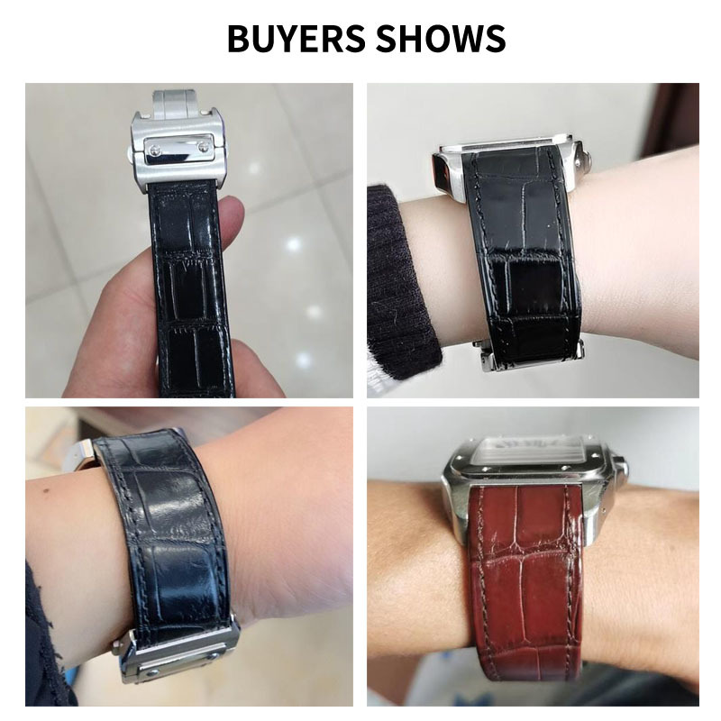 حزام ساعة من جلد البقر لكارتيي - مراجعة Cartier Watch Santos وسعره