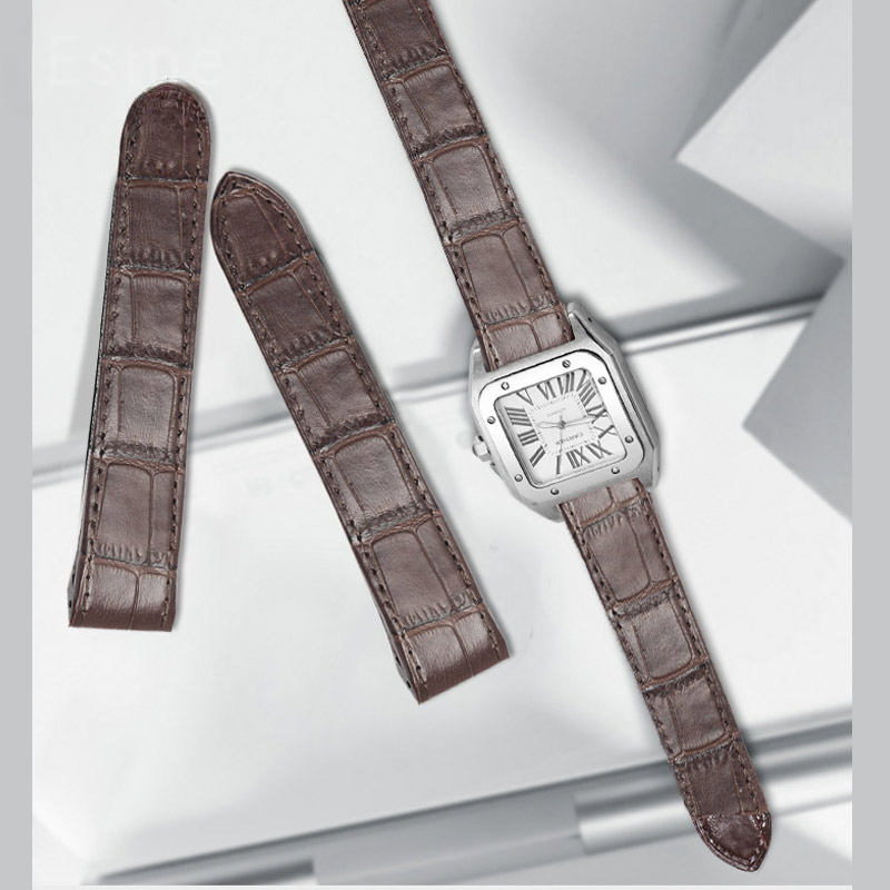 حزام ساعة من جلد البقر لكارتيي - مراجعة Cartier Watch Santos وسعره