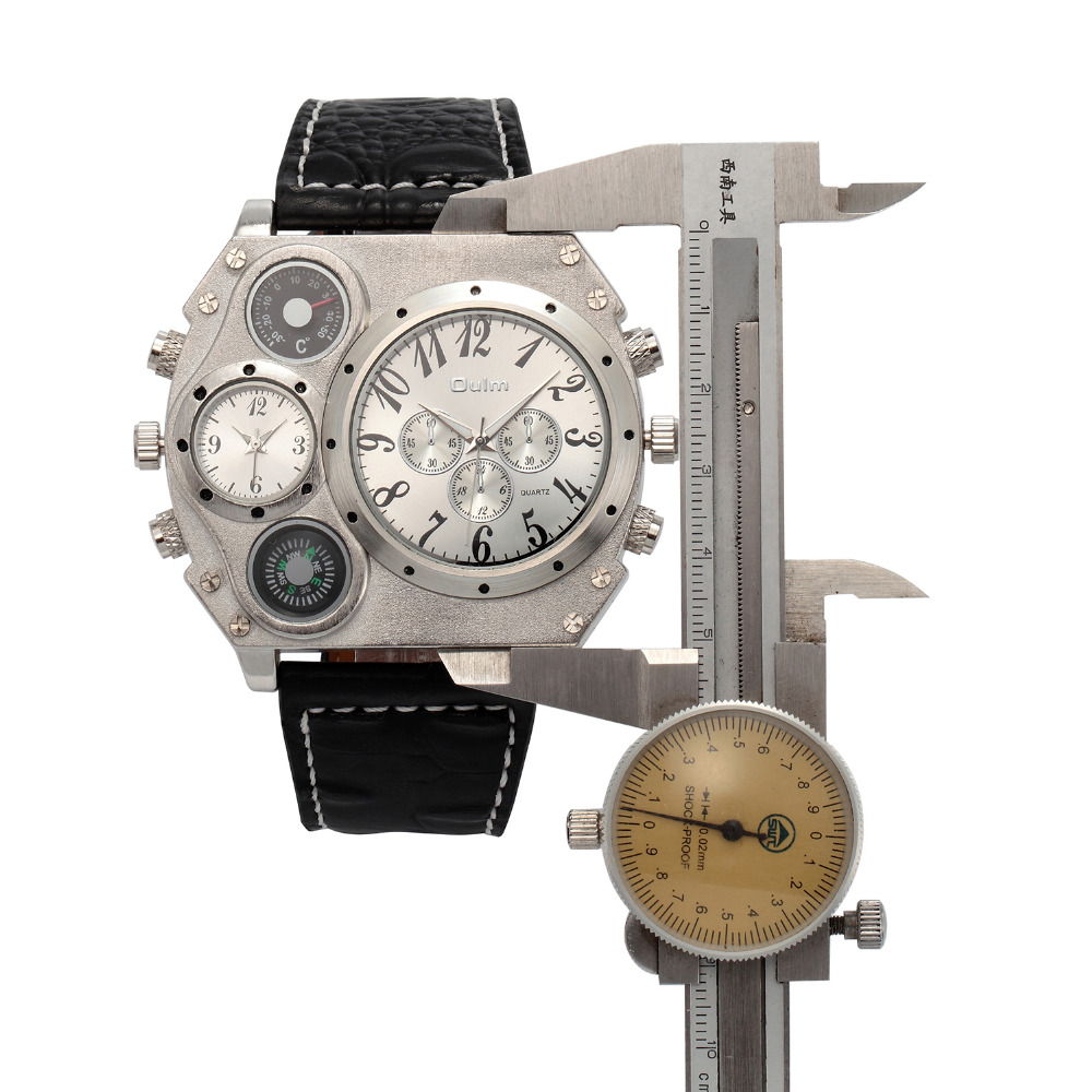نموذج جديد OULM ساعة رجالية كو - مراجعة Leather Watch Band Men وسعره