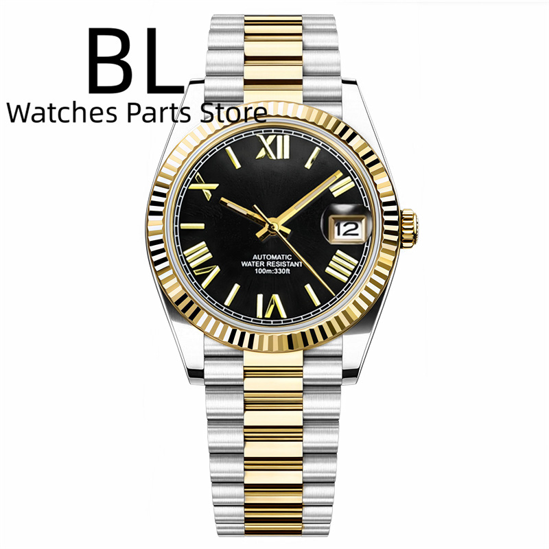 BLIGER 36mm39mm نغمتين الذهب N - مراجعة Rolex Watch Datejust وسعره