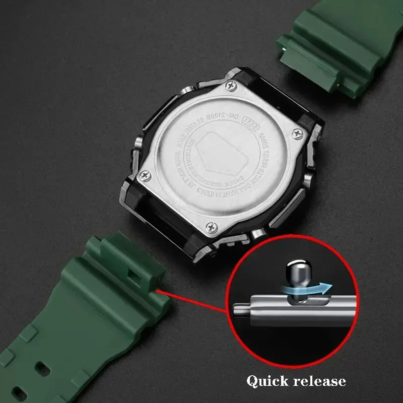 أحزمة ساعة مطاطية لساعة كاسيو  - مراجعة Casio Watch G-Shock Ga-2100 وسعره