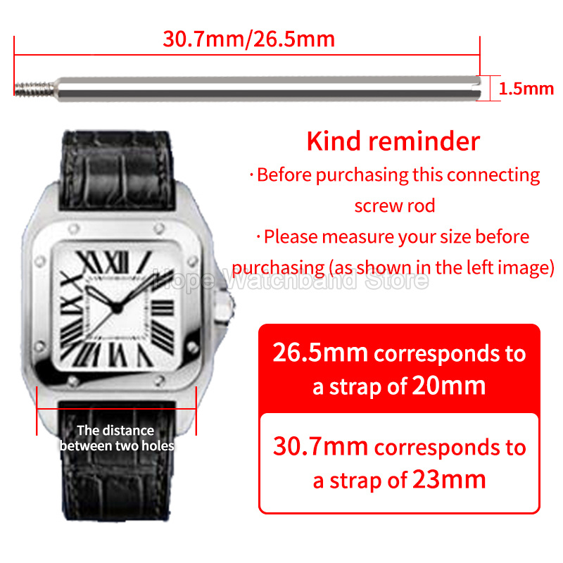 قضيب توصيل براغي حزام الساعة ل - مراجعة Cartier Watch Santos وسعره