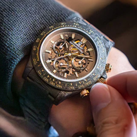 ساعة يد رجالية كرونوغراف أوتوم - مراجعة Canvas Strap Watch وسعره